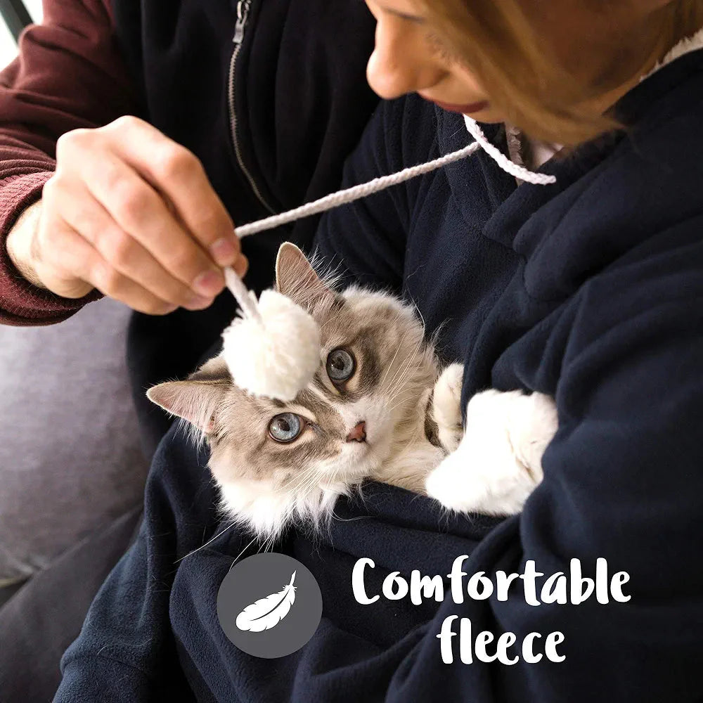 Hoodie with Cat Pouch