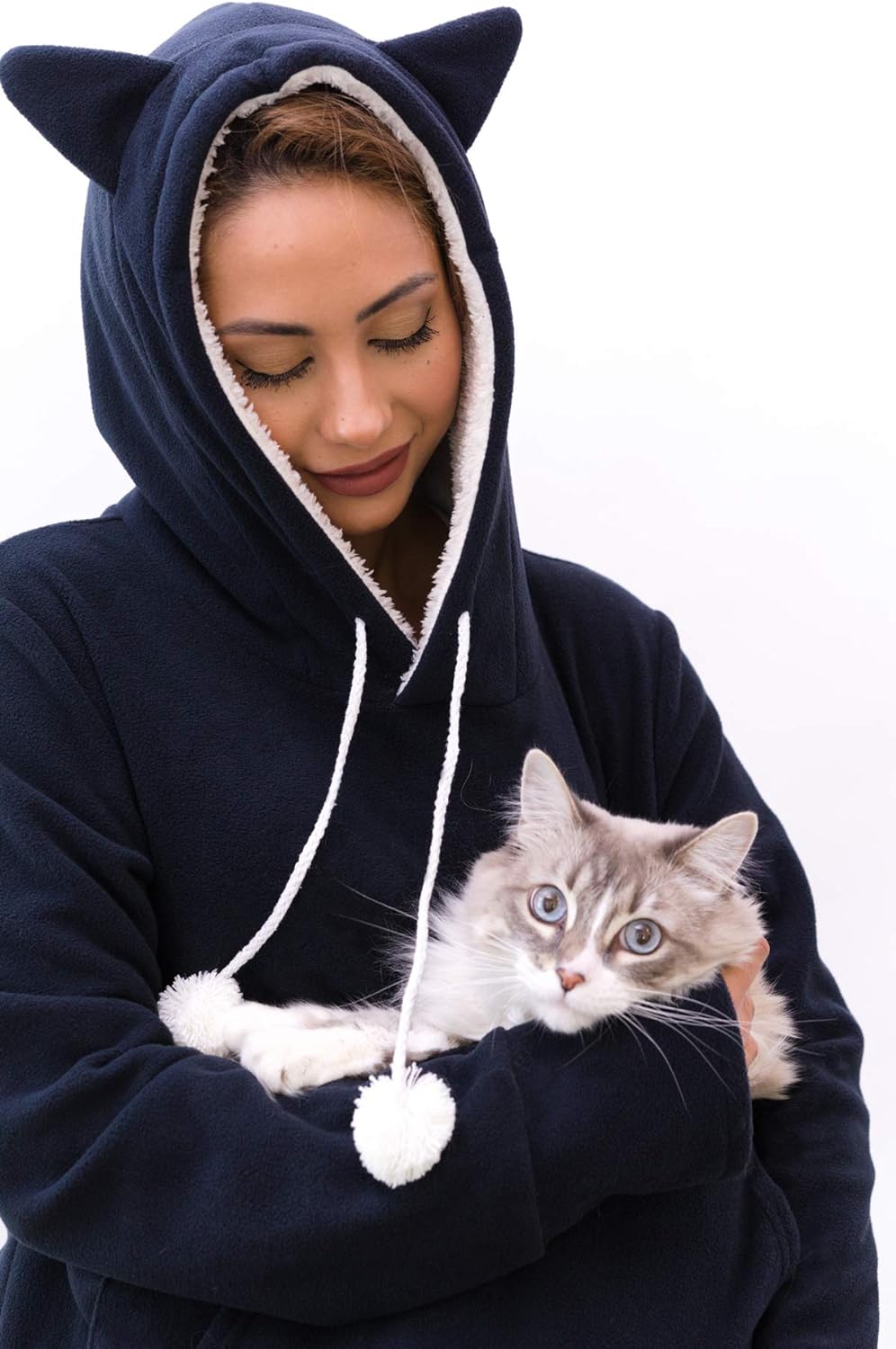 Hoodie with Cat Pouch