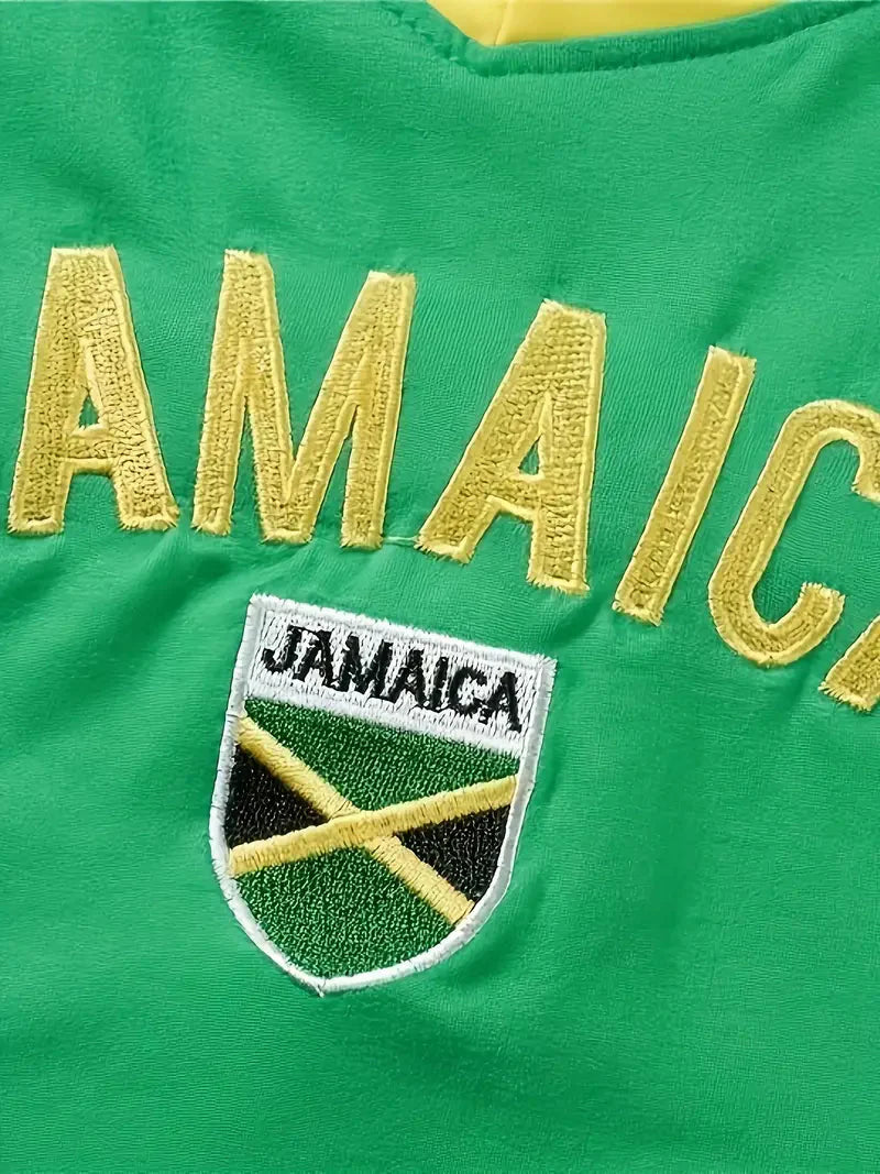 'Jamaica' V-Neck Crop Top