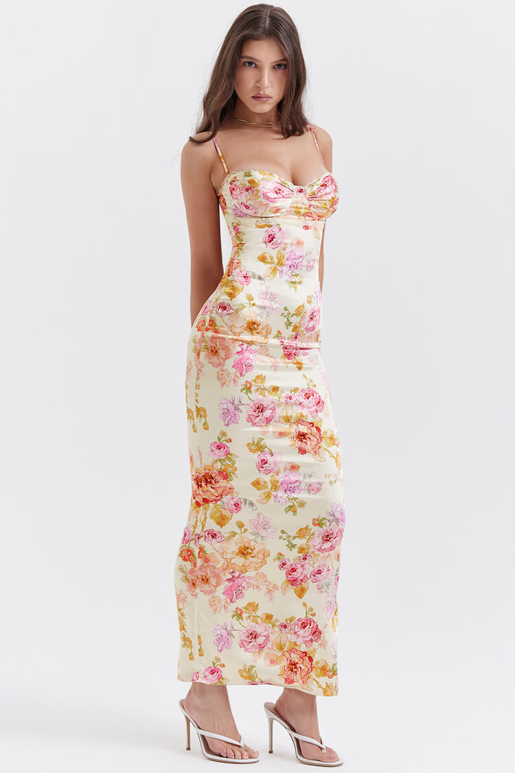 Josefina Ivory Floral Maxi Dress (PRE-ORDER)