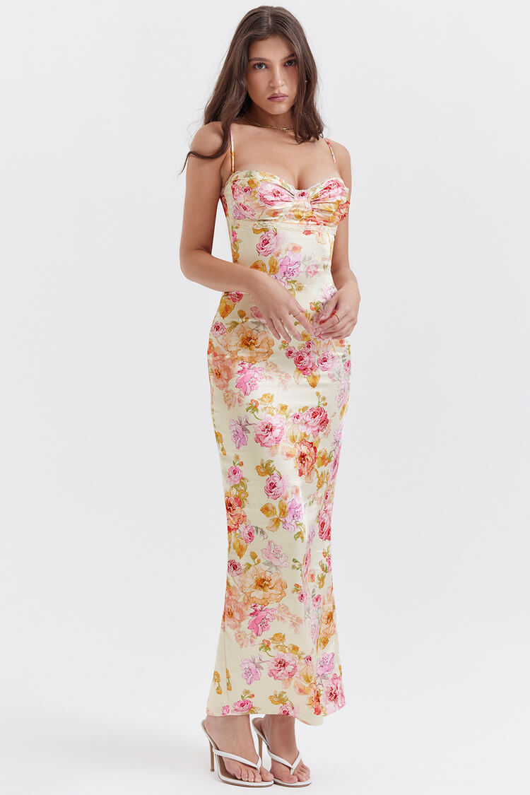 Josefina Ivory Floral Maxi Dress (PRE-ORDER)