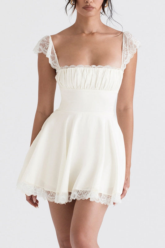 Kaia Ivory A-Line Mini Dress