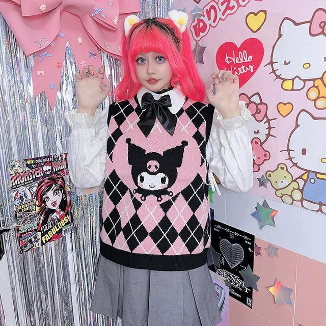 Kuromi Sleeveless Sweater