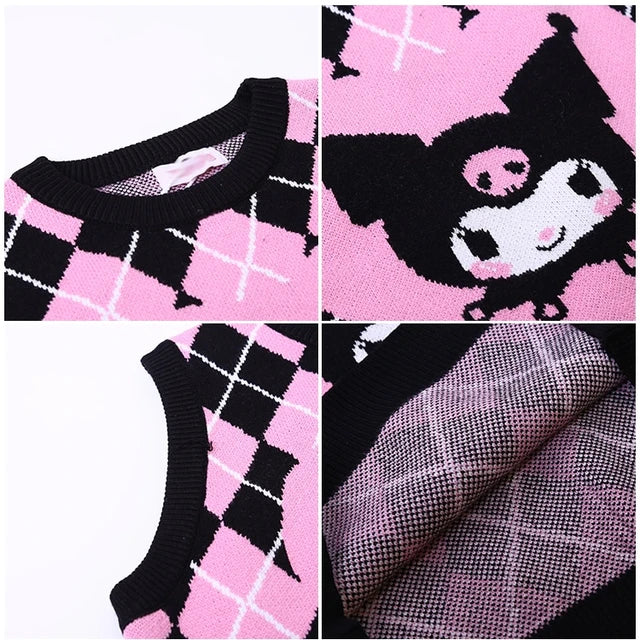 Kuromi Sleeveless Sweater