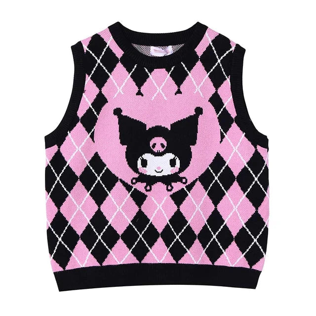 Kuromi Sleeveless Sweater