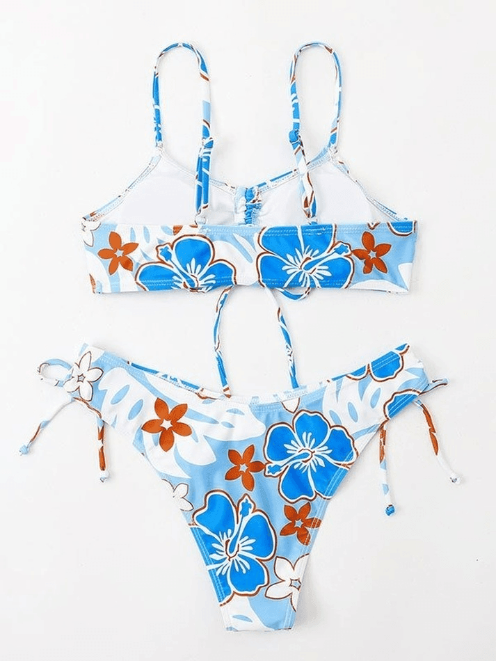 Lace Front Skimpy Bikini Set