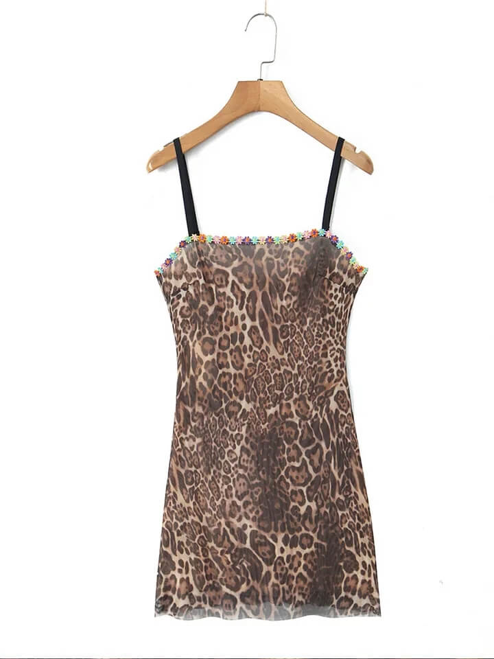 Leopard Print Mini Dress