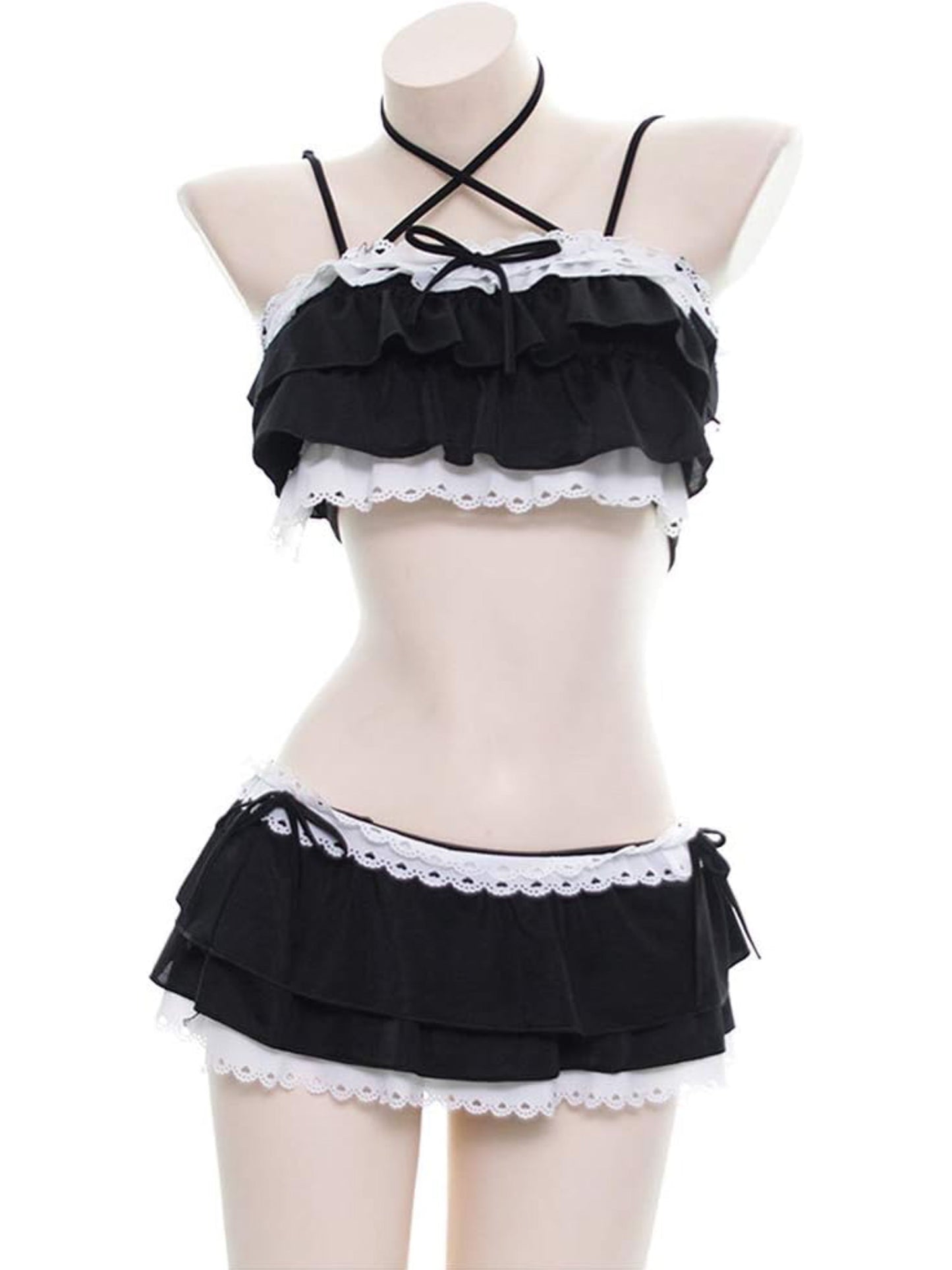 Lolita Ruffle Bandeau Bikini Set