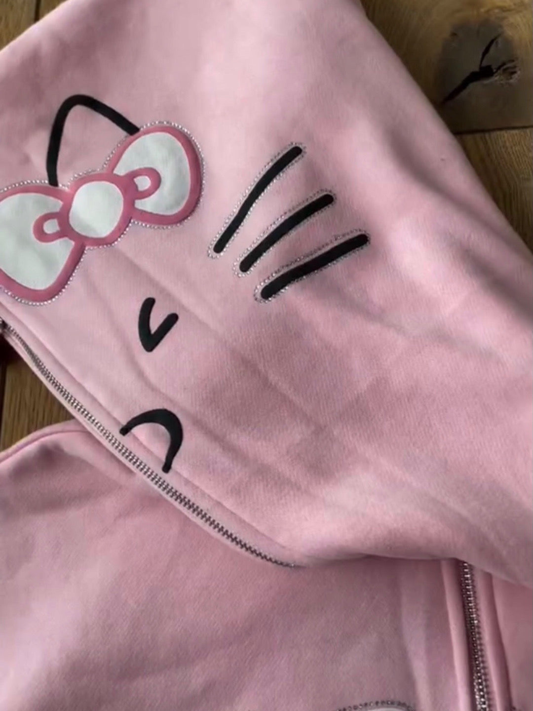 'Love U All' Hello Kitty Zip-Up Hoodie