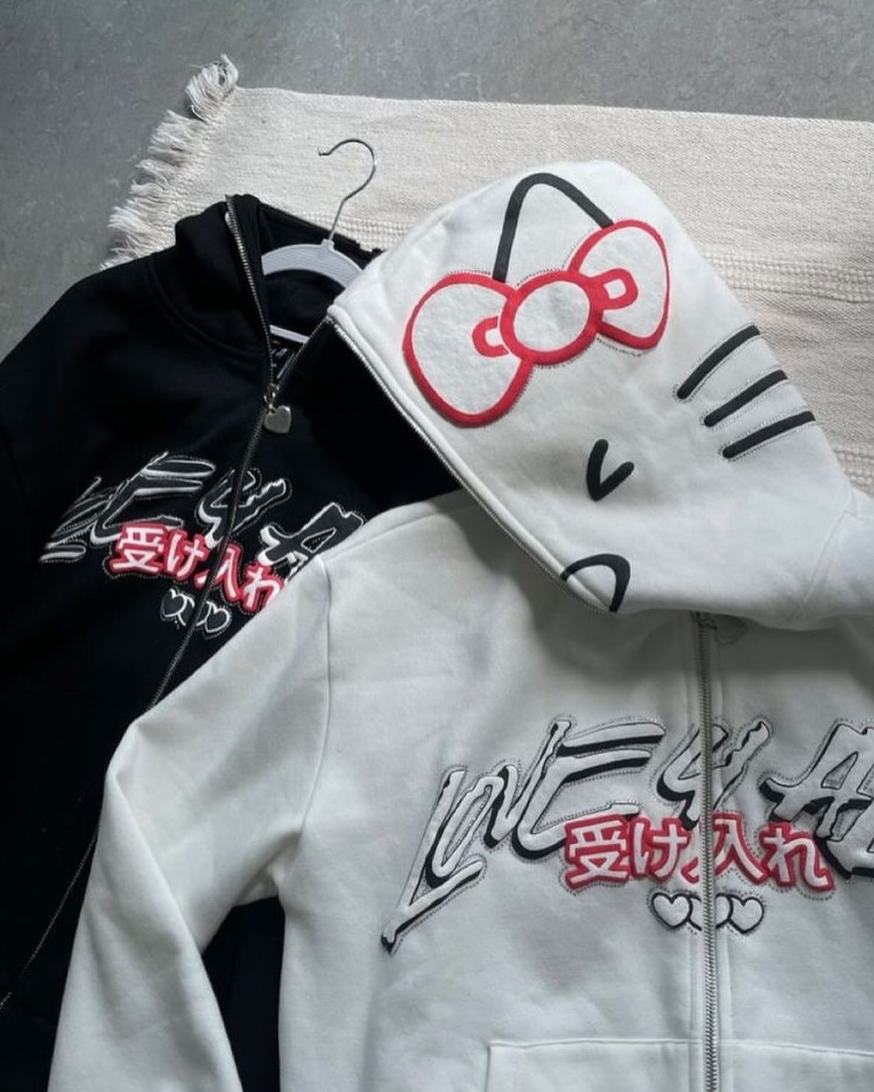 'Love U All' Hello Kitty Zip-Up Hoodie