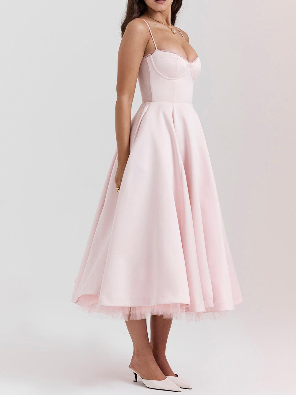 Mademoiselle Ballerina Pink Midi Dress