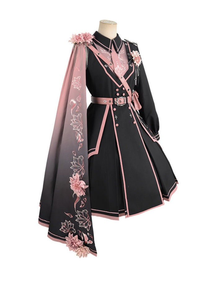 Military Lolita Dress & Cape