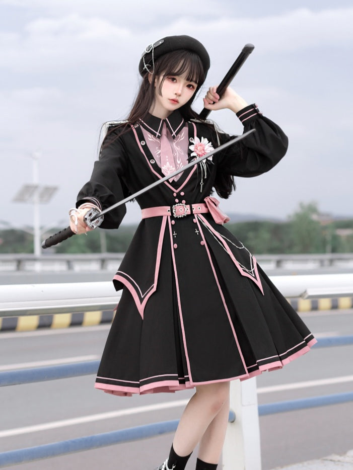 Military Lolita Dress & Cape