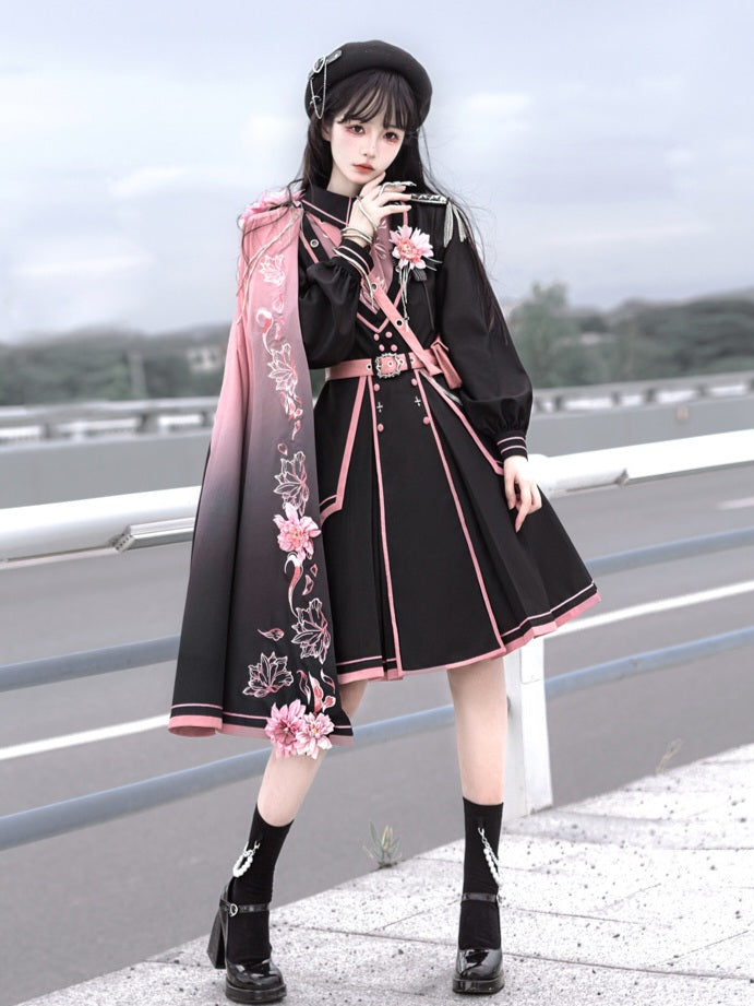 Military Lolita Dress & Cape