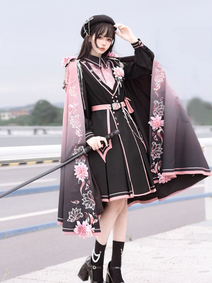 Military Lolita Dress & Cape