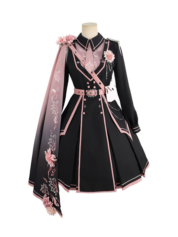 Military Lolita Dress & Cape