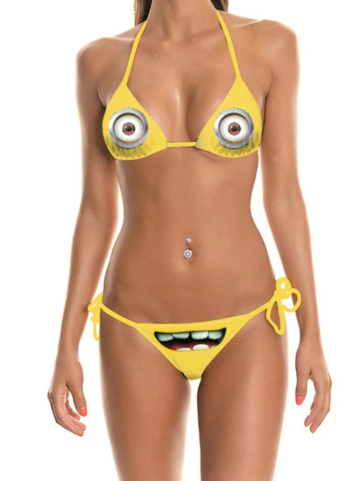 Minion Face Bikini Set