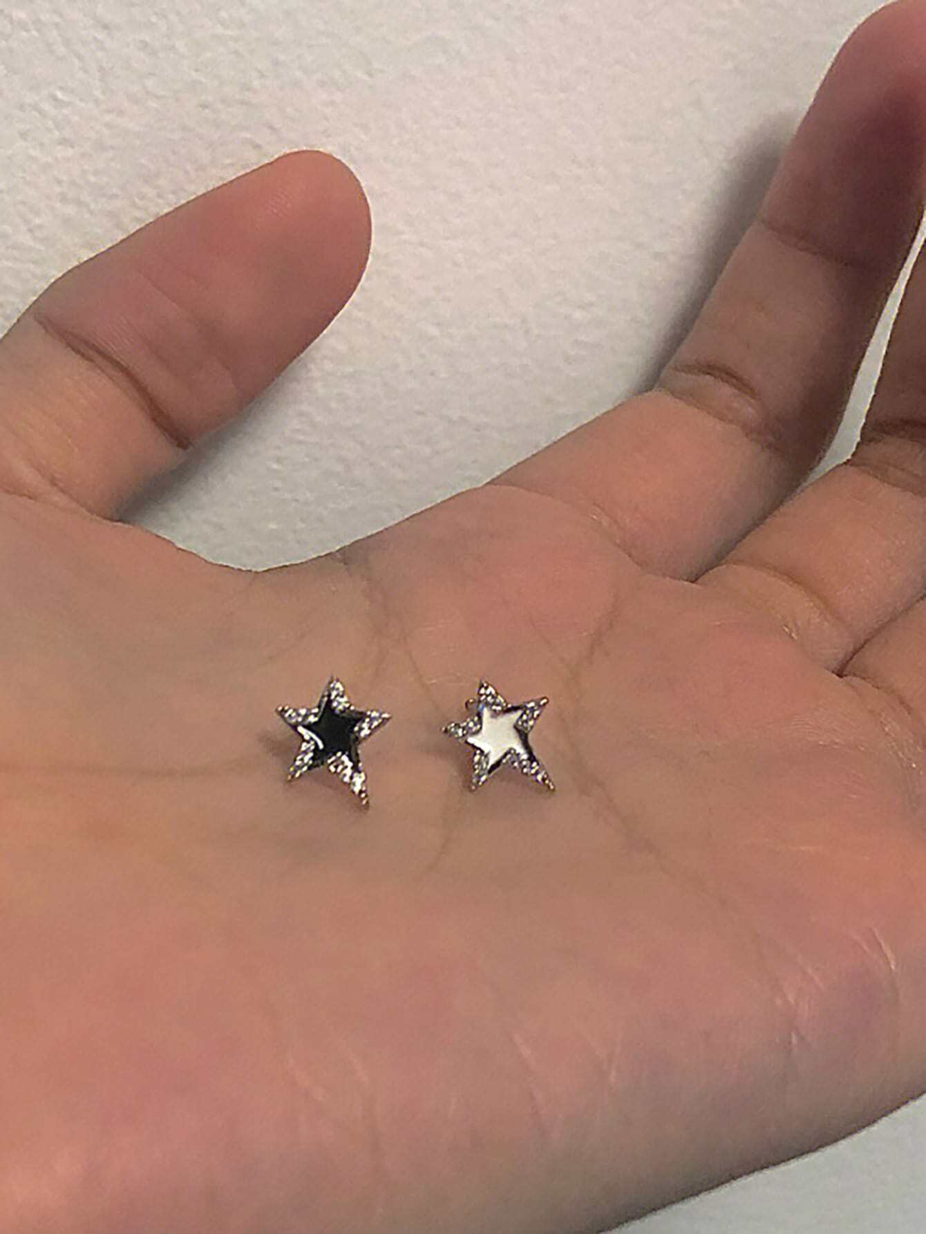 Neutral Star Earrings