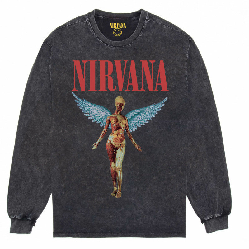 Nirvana Angel Faded Sweatshirt