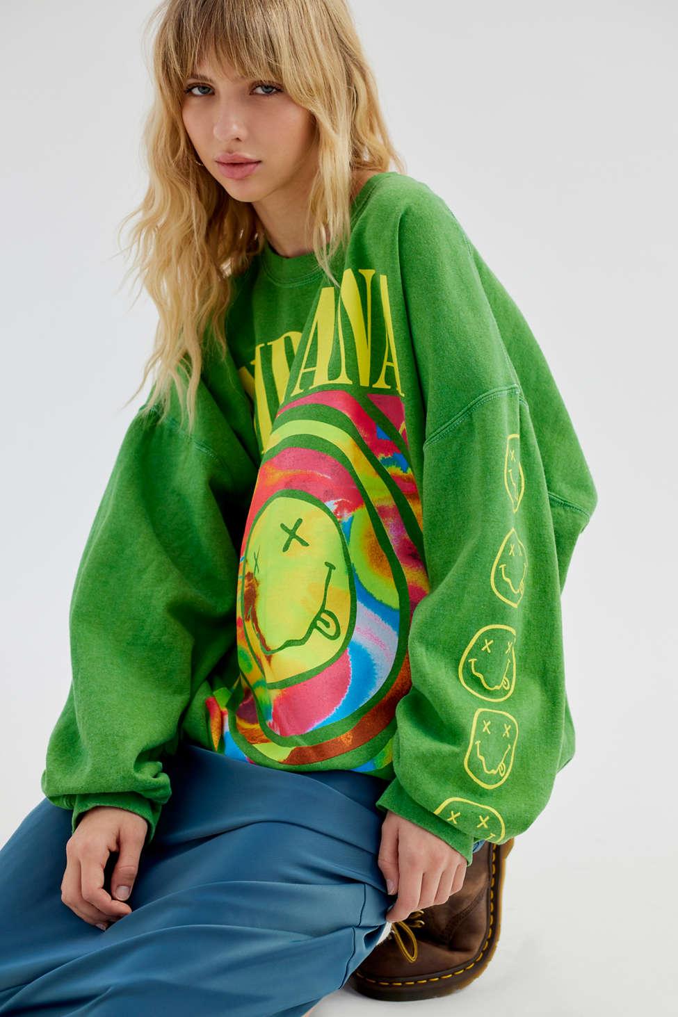 Nirvana Smiley Face Sweatshirt