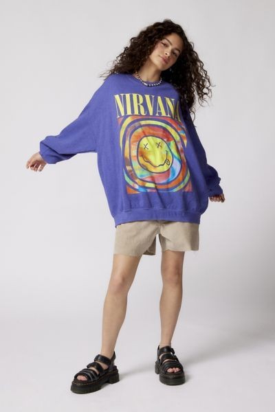 Nirvana Smiley Face Sweatshirt