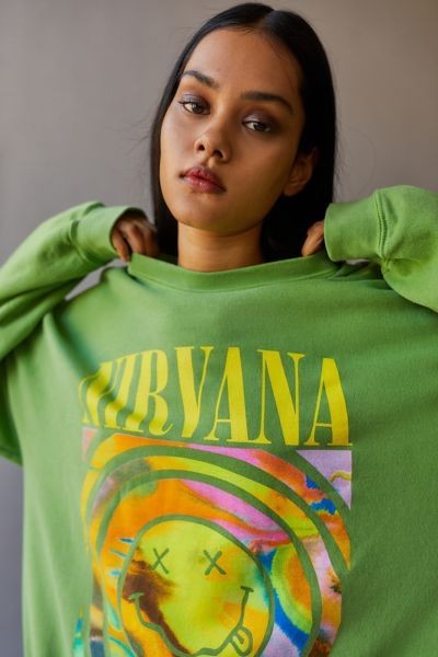 Nirvana Smiley Face Sweatshirt