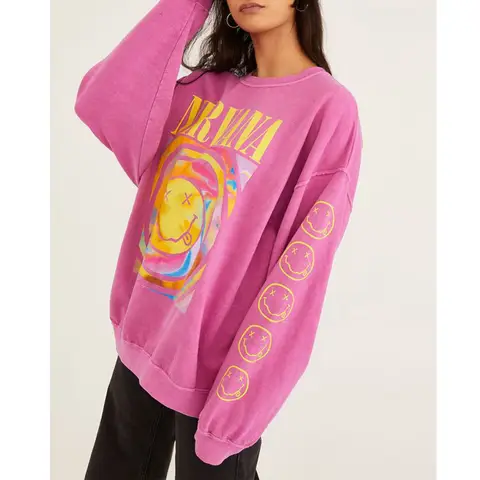 Nirvana Smiley Face Sweatshirt