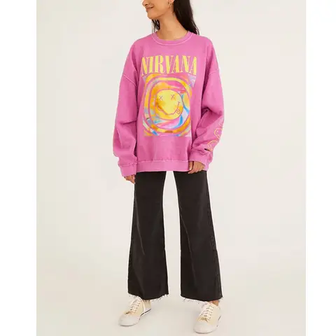 Nirvana Smiley Face Sweatshirt