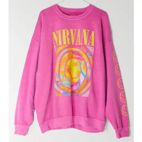 Nirvana Smiley Face Sweatshirt