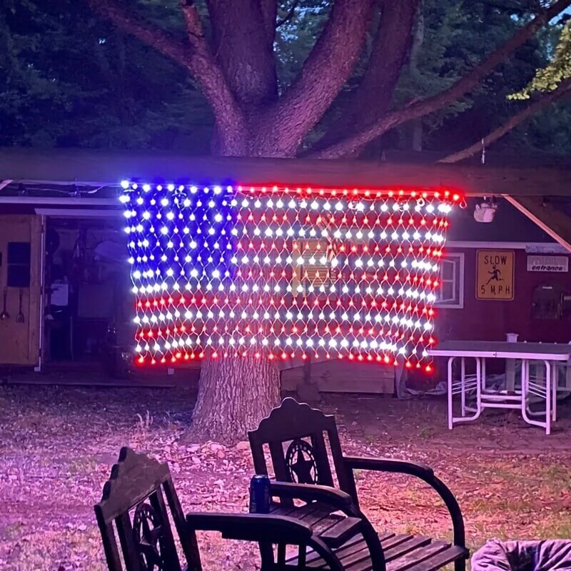 Patriotic American Flag Lights