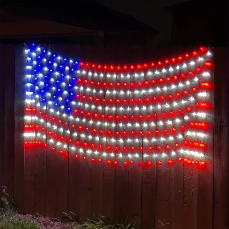 Patriotic American Flag Lights