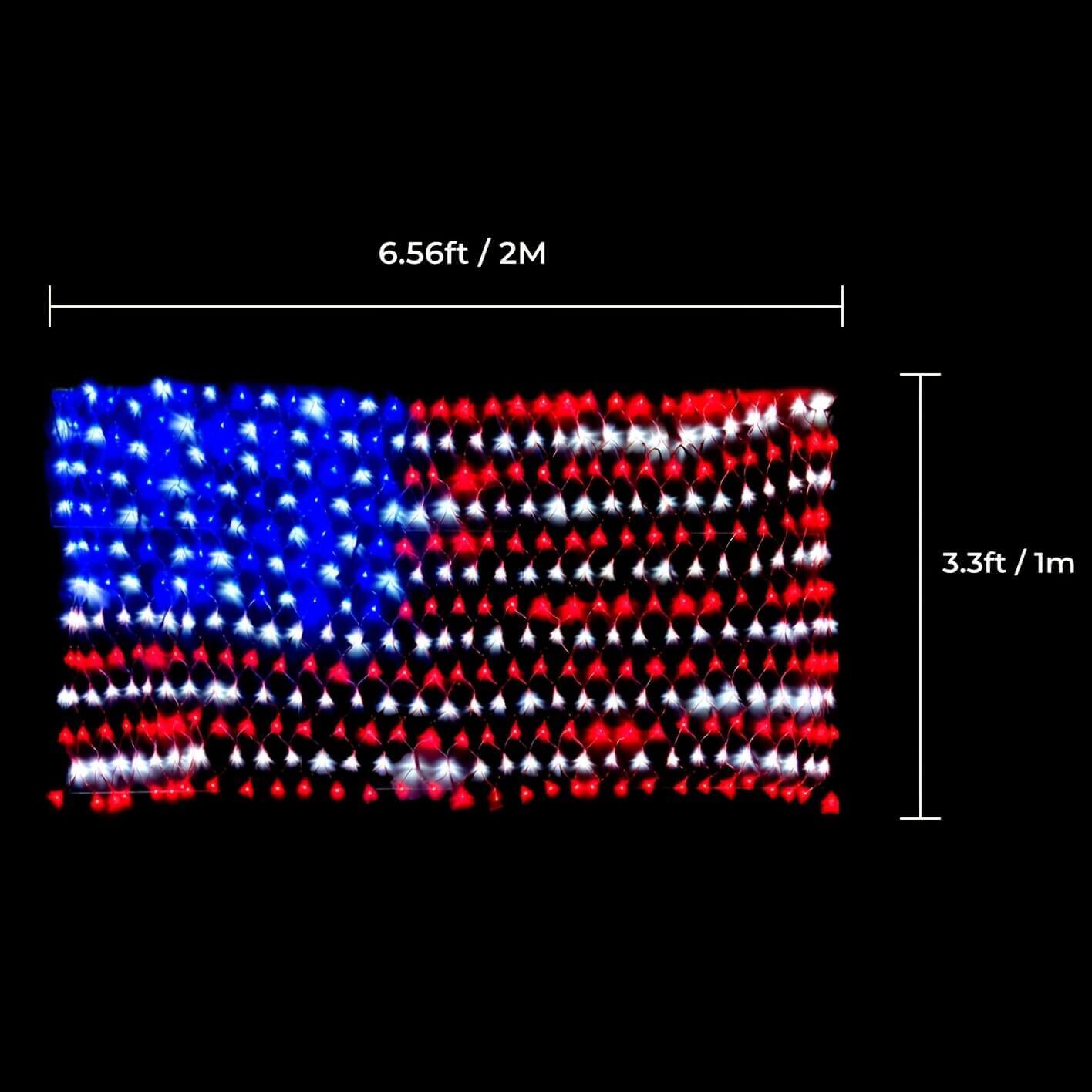 Patriotic American Flag Lights