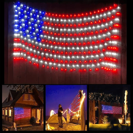 Patriotic American Flag Lights