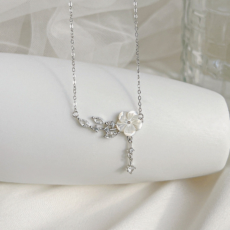 Pearl Cherry Blossom Necklace