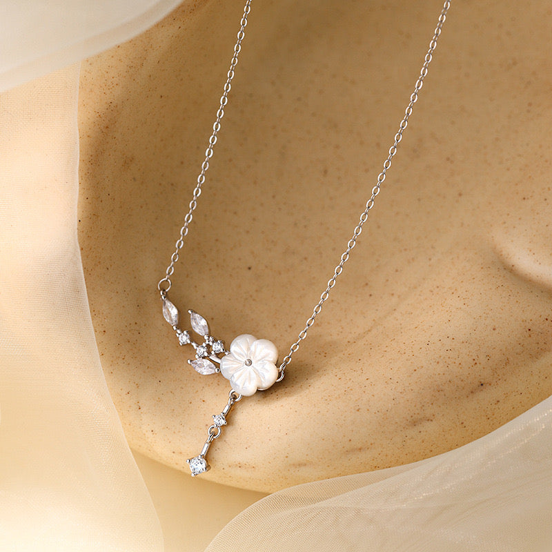 Pearl Cherry Blossom Necklace