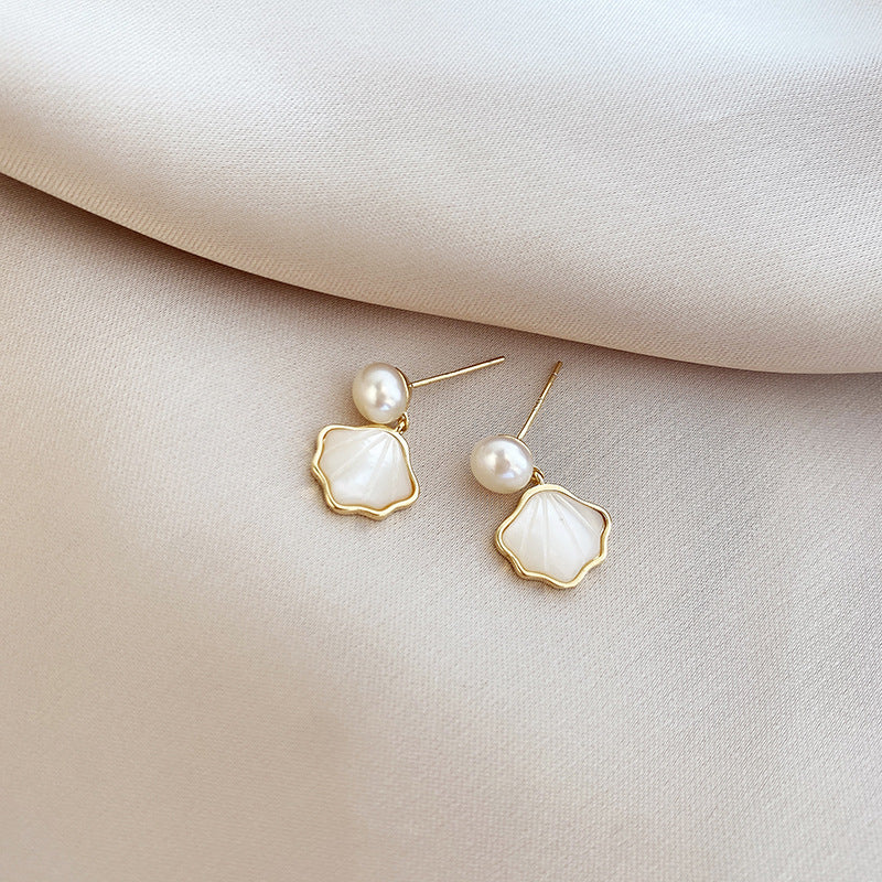 Pearl Shell Drop Earrings