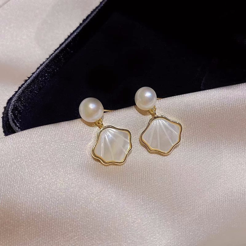 Pearl Shell Drop Earrings