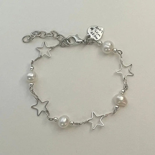 Pearls and Stars Bracelet