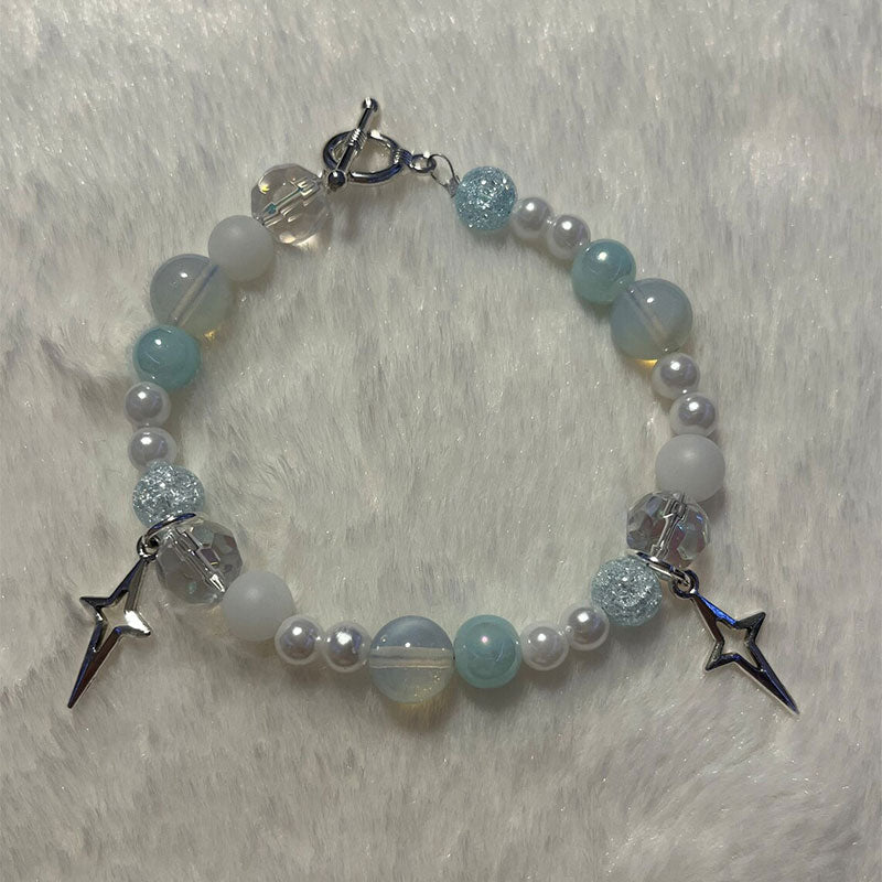 Pearly Angel Wings Star Bracelets