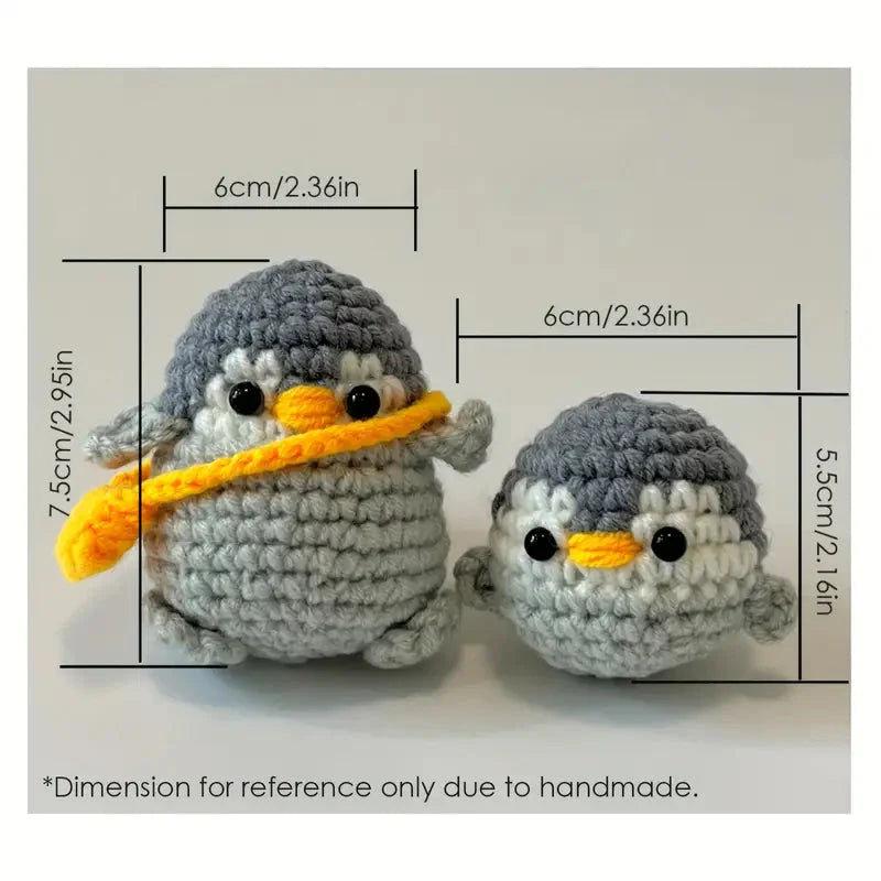 Penguin Crochet DIY Kit with Tutorials