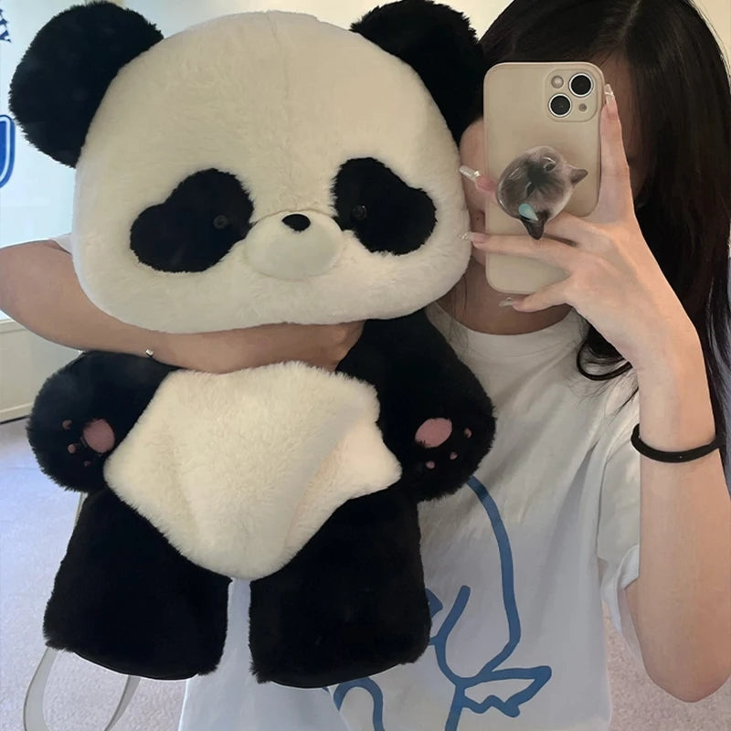 Plush Panda Backpack