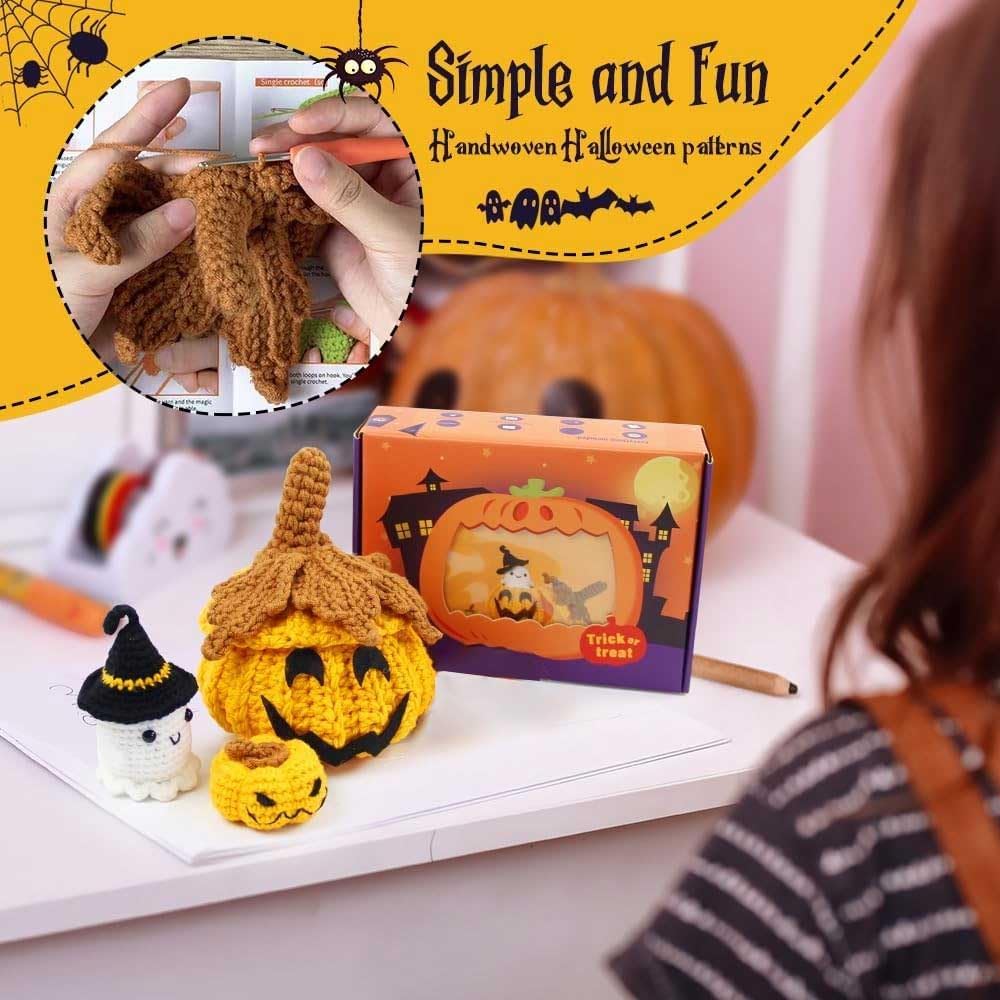 Pumpkin Crochet Halloween DIY Kit