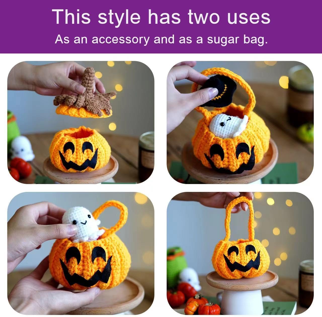 Pumpkin Crochet Halloween DIY Kit