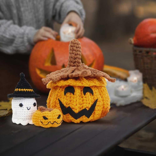 Pumpkin Crochet Halloween DIY Kit