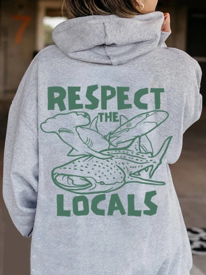 Respect the Locals Whale Hoodie