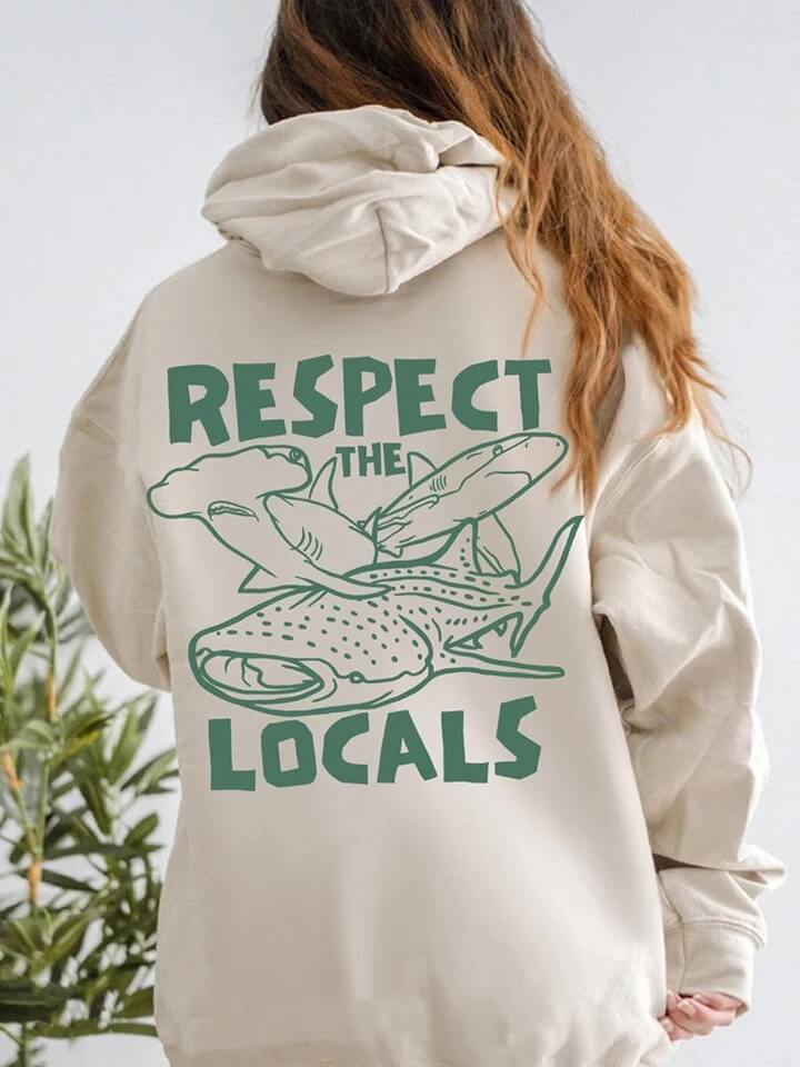 Respect the Locals Whale Hoodie