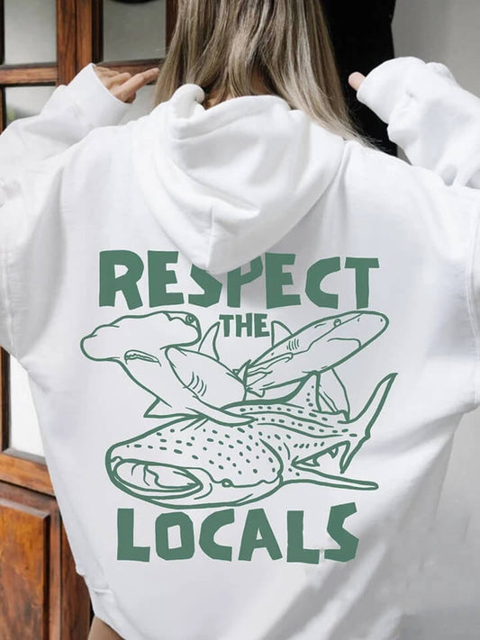 Respect the Locals Whale Hoodie