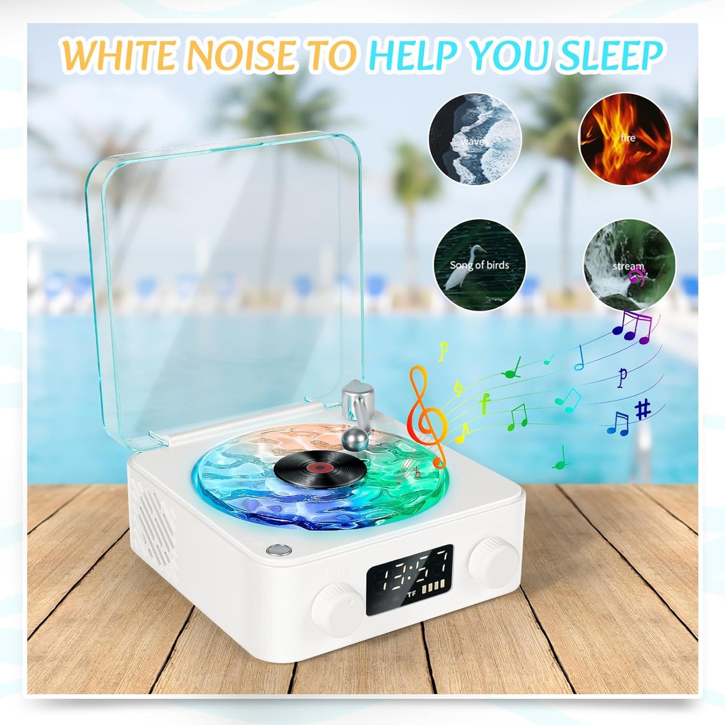 Retro Vinyl Speaker Wave Light