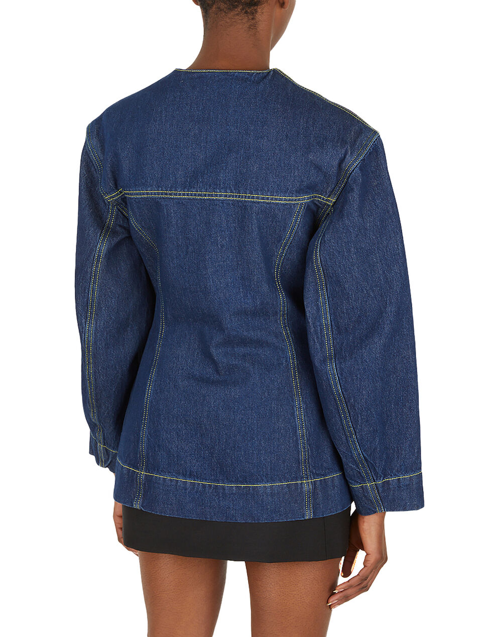 Rinse Denim Fitted Jacket