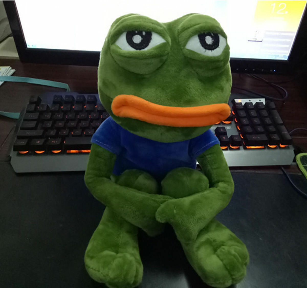 Sad Pepe Frog Plush